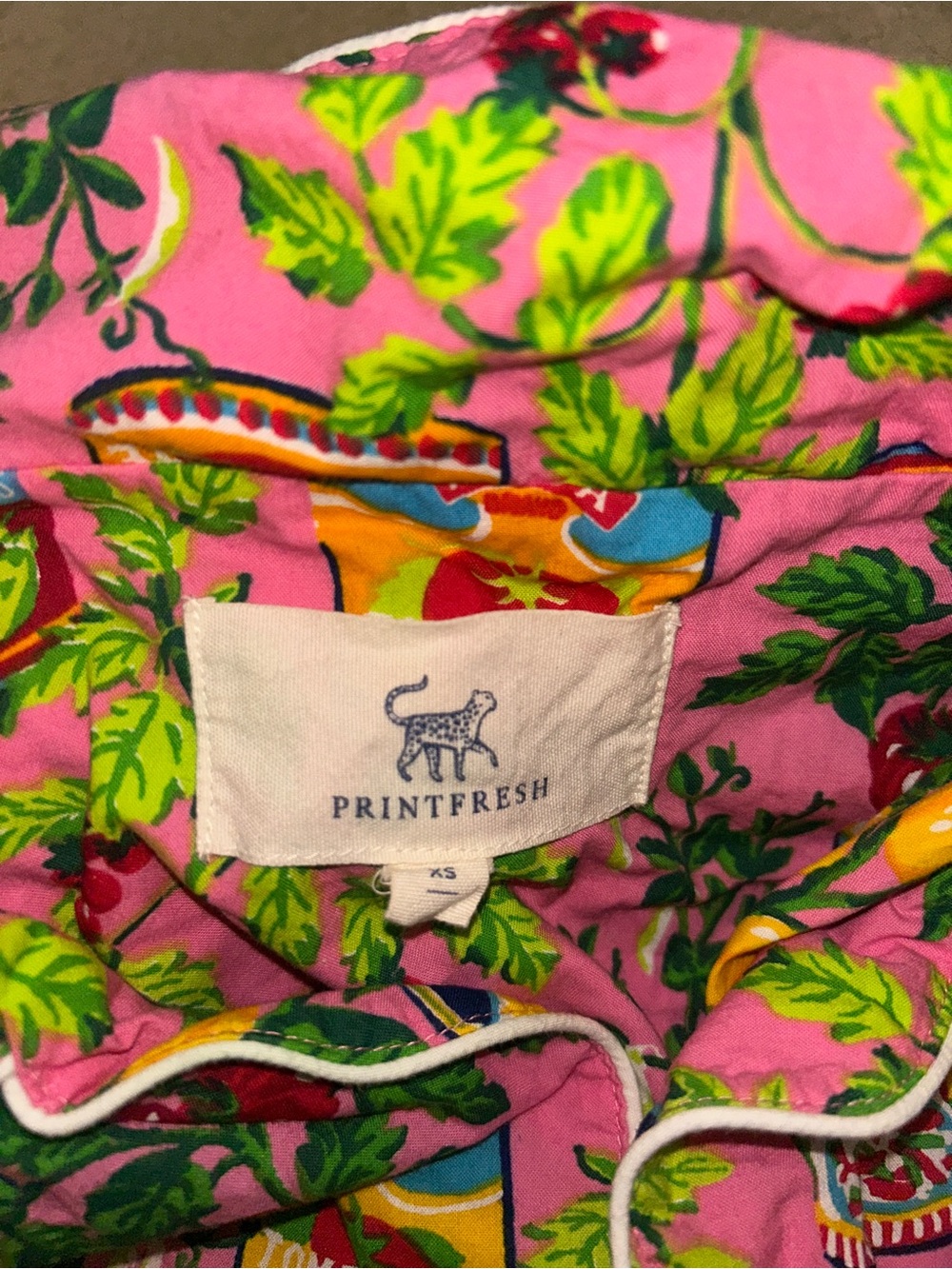 Print fresh Cotton Tomato Pajamas XS - Picture 2 of 3